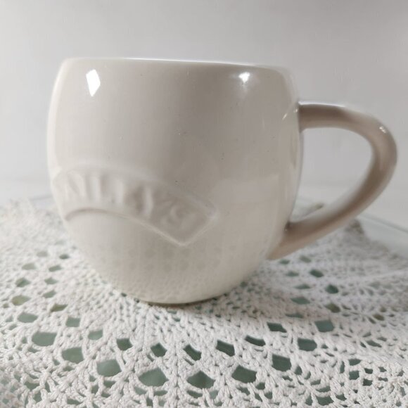 Bailey's Coffee Cup Irish Cream Round Embossed Mug White 14 oz - Picture 4 of 10